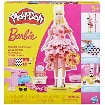 PLAYDOH Play-Doh Barbie Défilé de mode coffret de pâte à modeler dès 5 ans Rose - Publicité PLAYDOH Play-Doh Barbie Défilé de mode coffret de pâte à modeler dès 5 ans Rose - Publicité