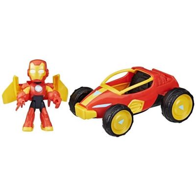 Hasbro Figurine Iron Man et véhicule Bolide Iron Man Marvel Iron Man and his Awesome Friends dès 3 ans Rouge - Publicité Hasbro Figurine Iron Man et véhicule Bolide Iron Man Marvel Iron Man and his Awesome Friends dès 3 ans Rouge - Publicité