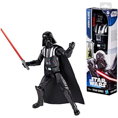 Hasbro Figurine Dark Vador 30 cm Titan Series jouets de super-héros pour enfants Star Wars dès 4 ans Bleu - Publicité Hasbro Figurine Dark Vador 30 cm Titan Series jouets de super-héros pour enfants Star Wars dès 4 ans Bleu - Publicité