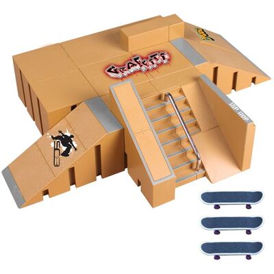 ZULBCEO Kit de rampe de skatepark accessoires dentraînement durables pour finger skateboard - Publicité ZULBCEO Kit de rampe de skatepark accessoires dentraînement durables pour finger skateboard - Publicité