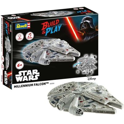 Vaisseau à construire - REVELL - Build & Play - Star Wars - Faucon Millenium - Sons et lumières - Dès 6 ans Gris - Publicité Vaisseau à construire - REVELL - Build & Play - Star Wars - Faucon Millenium - Sons et lumières - Dès 6 ans Gris - Publicité