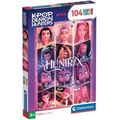 Clementoni - K-Pop Demon Hunters - Puzzles 104 Pièces - Puzzle enfant - Dès 6 ans - Trio Huntrix - Rumi Mira et Zoey - Netflix - Publicité Clementoni - K-Pop Demon Hunters - Puzzles 104 Pièces - Puzzle enfant - Dès 6 ans - Trio Huntrix - Rumi Mira et Zoey - Netflix - Publicité
