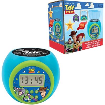 Lexibook - Réveil-projecteur Toy Story - Fonction Alarme et répétition Snooz - Veilleuse avec minuterie - Ecran LCD - Piles - Publicité Lexibook - Réveil-projecteur Toy Story - Fonction Alarme et répétition Snooz - Veilleuse avec minuterie - Ecran LCD - Piles - Publicité