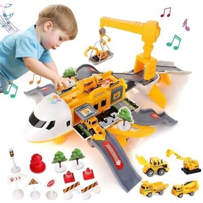 NAPASA Jouet Enfant 3 Ans Avion Jouet Transporteur Voiture JouetJouet Enfant 3 4 5 7+ Ans Garçon FillesCadeau Noël Jaune - Publicité NAPASA Jouet Enfant 3 Ans Avion Jouet Transporteur Voiture JouetJouet Enfant 3 4 5 7+ Ans Garçon FillesCadeau Noël Jaune - Publicité