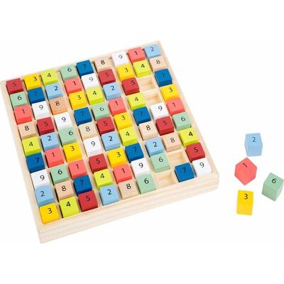 small foot 11164 Sudoku coloré Educate en bois avec 81 cubes numérotés dans des couleurs vives à partir de 6 ans. 11164 Beige - Publicité small foot 11164 Sudoku coloré Educate en bois avec 81 cubes numérotés dans des couleurs vives à partir de 6 ans. 11164 Beige - Publicité