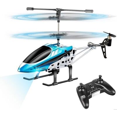VATOS Hélicoptère RC 2.4GHz LED - Hélicoptère Télécommandé 3 Canaux pour Enfant Jouet Volant Intérieur Cadeau 8+ Ans Bleu - Publicité VATOS Hélicoptère RC 2.4GHz LED - Hélicoptère Télécommandé 3 Canaux pour Enfant Jouet Volant Intérieur Cadeau 8+ Ans Bleu - Publicité