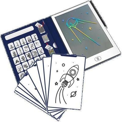 KIDYWOLF Kidydraw mini tablette graphique galaxie - tablette - Publicité KIDYWOLF Kidydraw mini tablette graphique galaxie - tablette - Publicité