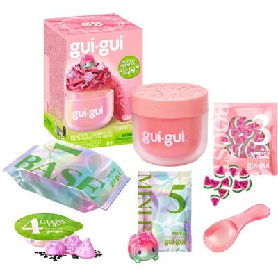 Slime - GUI GUI - Fruity - Parfumé - Texture variée - Collection Modèle aléatoire Rose - Publicité Slime - GUI GUI - Fruity - Parfumé - Texture variée - Collection Modèle aléatoire Rose - Publicité