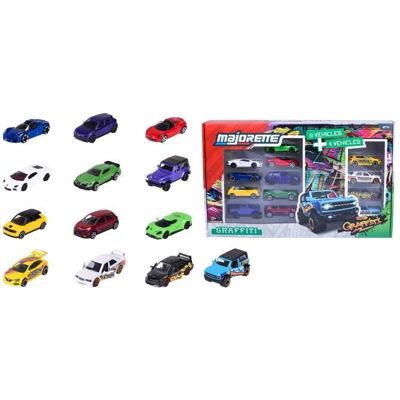 MAJORETTE - Majo SL Set13Pcs Graffiti 9+4 Exclu - dès 3 ans - Publicité MAJORETTE - Majo SL Set13Pcs Graffiti 9+4 Exclu - dès 3 ans - Publicité