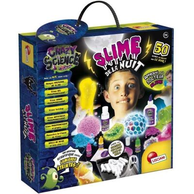 LISCIANI GIOCHI Slime de la Nuit - Kit Scientifique - CRAZY SCIENCE - Phosphorescent Composants lumineux - Publicité LISCIANI GIOCHI Slime de la Nuit - Kit Scientifique - CRAZY SCIENCE - Phosphorescent Composants lumineux - Publicité