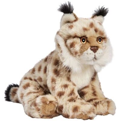 Peluche Lynx 27 cm - Ushuaia - Collection Ushuaïa Junior - Douce et réaliste Blanc - Publicité Peluche Lynx 27 cm - Ushuaia - Collection Ushuaïa Junior - Douce et réaliste Blanc - Publicité