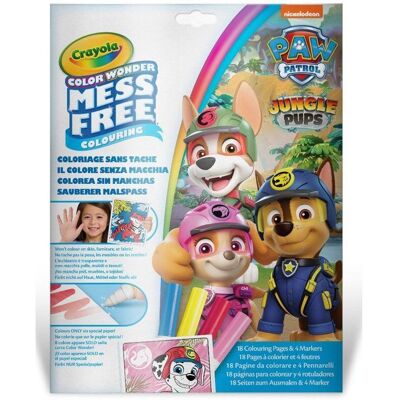 Set de coloriage - CRAYOLA - Color Wonder - Pat’Patrouille - Livre + 4 feutres - Dès 3 ans Blanc - Publicité Set de coloriage - CRAYOLA - Color Wonder - Pat’Patrouille - Livre + 4 feutres - Dès 3 ans Blanc - Publicité