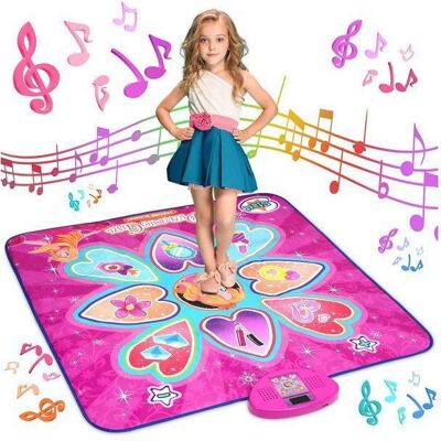 Tapis de Danse Musical pour Enfants de 3 à 14 Ans - KAKOO - Rose - Imperméable et Antidérapant Rose - Publicité Tapis de Danse Musical pour Enfants de 3 à 14 Ans - KAKOO - Rose - Imperméable et Antidérapant Rose - Publicité