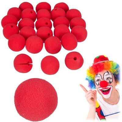 RELAXDAYS Nez de clown lot de 50 enfants & adultes mousse carnaval Halloween accessoire de clown rouge Noir - Publicité RELAXDAYS Nez de clown lot de 50 enfants & adultes mousse carnaval Halloween accessoire de clown rouge Noir - Publicité