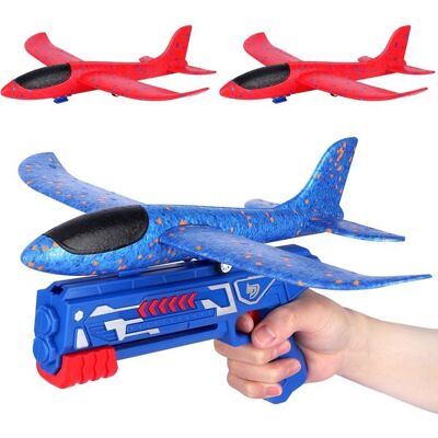 Avion Jouet Planeur - Polystyrene - 3 Packs - Catapulte - Autocollants Dinosaures - Publicité Avion Jouet Planeur - Polystyrene - 3 Packs - Catapulte - Autocollants Dinosaures - Publicité