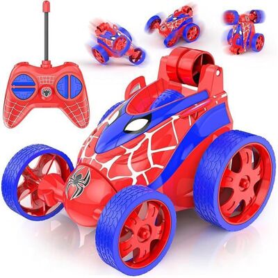 LANGTU Voiture télécommandée Spider pour enfant mini voiture de cascade RC rotative à 360° jouet pour garçon de 3 4 5 6 7 ans cade Rouge - Publicité LANGTU Voiture télécommandée Spider pour enfant mini voiture de cascade RC rotative à 360° jouet pour garçon de 3 4 5 6 7 ans cade Rouge - Publicité