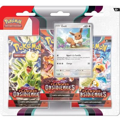 Cartes Pokémon EV03 - ASMODEE - Pack 3 boosters - Découvrez de nouveaux Pokémon et des combos inédits Blanc - Publicité Cartes Pokémon EV03 - ASMODEE - Pack 3 boosters - Découvrez de nouveaux Pokémon et des combos inédits Blanc - Publicité