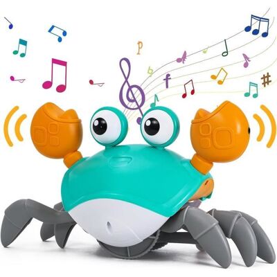 Crabe Qui Marche Bébé - Lumière LED et Musique Jouets Musicaux Evite Automatiquement Les Obstacles Anniversaire Cadeau Bebe 1 an Blanc - Publicité Crabe Qui Marche Bébé - Lumière LED et Musique Jouets Musicaux Evite Automatiquement Les Obstacles Anniversaire Cadeau Bebe 1 an Blanc - Publicité