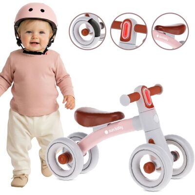 sun baby - Draisienne sans Pédales Zoomi - max. 25 kg 12 mois cadre en acier roues en mousse EVA guidon amorti éclairage - Rose Rose - Publicité sun baby - Draisienne sans Pédales Zoomi - max. 25 kg 12 mois cadre en acier roues en mousse EVA guidon amorti éclairage - Rose Rose - Publicité