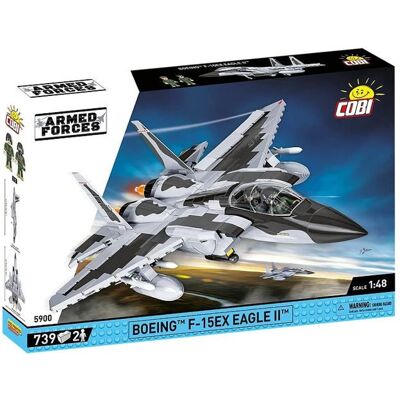 Jeu de construction - COBI - Boeing F-15EX Eagle II - 739 éléments - Gris - À monter soi-même Gris - Publicité Jeu de construction - COBI - Boeing F-15EX Eagle II - 739 éléments - Gris - À monter soi-même Gris - Publicité