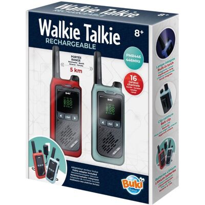 SANS Talkie Walkie rechargeable - Portée 5 km Noir - Publicité SANS Talkie Walkie rechargeable - Portée 5 km Noir - Publicité