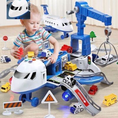 SOGIOL Avion Jouet Transporteur Véhicules JouetsCadeau pour Enfant Jouet Enfant 3 Ans GarçonsCAMION Jouets Bleu - Publicité SOGIOL Avion Jouet Transporteur Véhicules JouetsCadeau pour Enfant Jouet Enfant 3 Ans GarçonsCAMION Jouets Bleu - Publicité