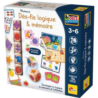 JOUER APPRENDRE Dé-fis Logiques & Mémoire - Jeu Éducatif - LISCIANIGIOCHI - Activités & Développement Cognitif - Dès 3 ans - Publicité JOUER APPRENDRE Dé-fis Logiques & Mémoire - Jeu Éducatif - LISCIANIGIOCHI - Activités & Développement Cognitif - Dès 3 ans - Publicité