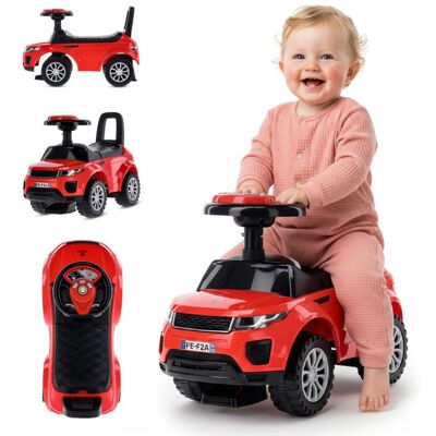 SUN BABY Porteur enfant voiture - 12 à 36 mois - signal sonore - roues en plastique - compartiment de rangement - Rouge Rouge - Publicité SUN BABY Porteur enfant voiture - 12 à 36 mois - signal sonore - roues en plastique - compartiment de rangement - Rouge Rouge - Publicité