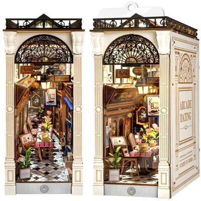 Puzzle 3D - ROBOTIME Book Nook Kit avec lumière LED(Arcade Dating) serre-livres à monter soi-même pour décorer une étagère - Publicité Puzzle 3D - ROBOTIME Book Nook Kit avec lumière LED(Arcade Dating) serre-livres à monter soi-même pour décorer une étagère - Publicité