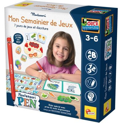MONTESSORI PEN Mon Semainier de Jeux - Jeu Éducatif - LISCIANIGIOCHI - Activités Quotidiennes & Développement Cognitif - Dès 3 ans - Publicité MONTESSORI PEN Mon Semainier de Jeux - Jeu Éducatif - LISCIANIGIOCHI - Activités Quotidiennes & Développement Cognitif - Dès 3 ans - Publicité