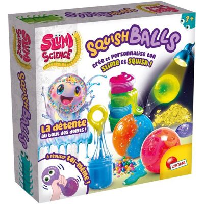 SLUMI SCIENCE Squish Ball - Kit Créatif - LISCIANIGIOCHI - Slime & Billes Colorées - Dès 7 ans - Publicité SLUMI SCIENCE Squish Ball - Kit Créatif - LISCIANIGIOCHI - Slime & Billes Colorées - Dès 7 ans - Publicité