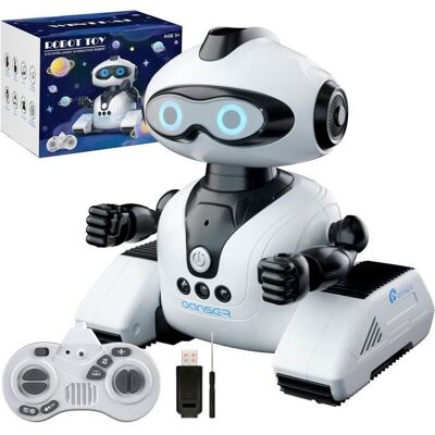 Jouet Robot pour Enfants - MEGAWISE - R22 - Blanc - Rechargeable USB - 3 ans - Chenille - Musique et Yeux LED Blanc - Publicité Jouet Robot pour Enfants - MEGAWISE - R22 - Blanc - Rechargeable USB - 3 ans - Chenille - Musique et Yeux LED Blanc - Publicité
