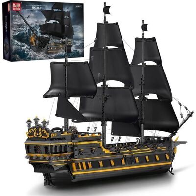 MOULD KING 13186 pirate ship Series grand modèle de bateau à voile en perle noire bloc jouet set (5266 PCS) Noir - Publicité MOULD KING 13186 pirate ship Series grand modèle de bateau à voile en perle noire bloc jouet set (5266 PCS) Noir - Publicité