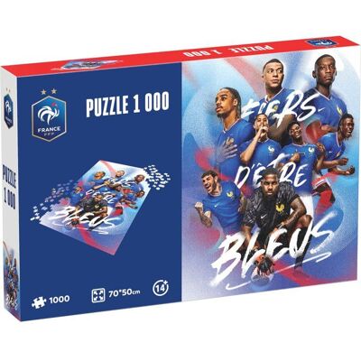 Puzzle - MEGABLEU - Fédération Française de Football - 1000 pièces - Dès 14 ans Bleu - Publicité Puzzle - MEGABLEU - Fédération Française de Football - 1000 pièces - Dès 14 ans Bleu - Publicité
