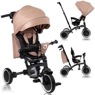 Tricycle évolutif LIONELO Tris Plus - Vélo - Poussette - Siège réversible & réglable - Jusquà 25 kg - Beige Beige - Publicité Tricycle évolutif LIONELO Tris Plus - Vélo - Poussette - Siège réversible & réglable - Jusquà 25 kg - Beige Beige - Publicité