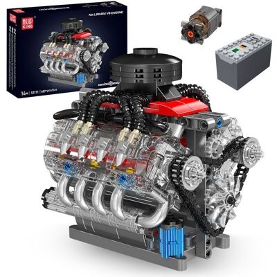 Mould King 10171 technique Voiture Bloc de construction Moteur V8 LSX454 motorisé Brique jouets Pièces de modèle de voiture - Publicité Mould King 10171 technique Voiture Bloc de construction Moteur V8 LSX454 motorisé Brique jouets Pièces de modèle de voiture - Publicité