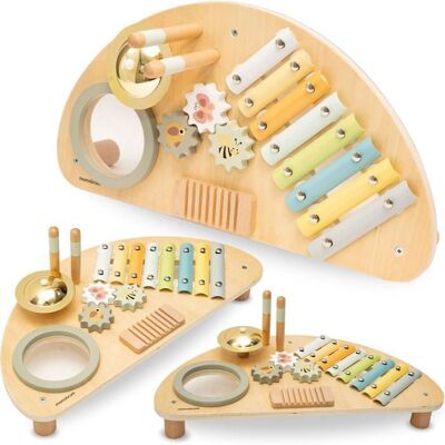 Jouet Déveil Music Bébé - Centre musical en bois - Mamabrum - Xylophone & Tambour - Dès 9 mois - Jouet Montessori Beige - Publicité Jouet Déveil Music Bébé - Centre musical en bois - Mamabrum - Xylophone & Tambour - Dès 9 mois - Jouet Montessori Beige - Publicité
