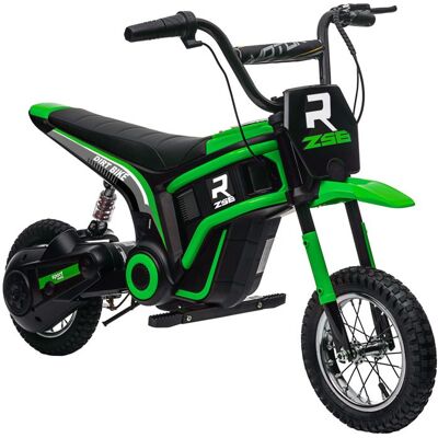 Moto cross électrique enfant - moto électrique enfants - HOMCOM - moteur 350 W batterie 12V 8-16 km/h - 119 x 64 x 765 cm - vert Vert - Publicité Moto cross électrique enfant - moto électrique enfants - HOMCOM - moteur 350 W batterie 12V 8-16 km/h - 119 x 64 x 765 cm - vert Vert - Publicité