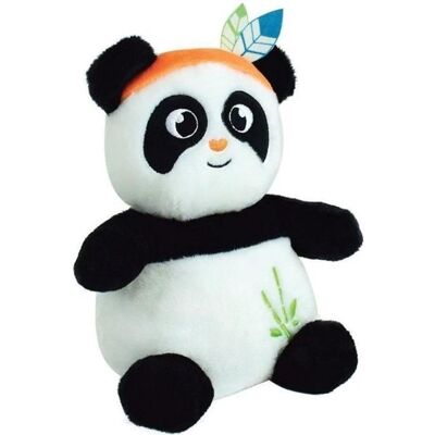 Peluche bouillotte INDIAN PANDA - JEMINI - H 21 cm - Blanc et noir - Bébé Blanc - Publicité Peluche bouillotte INDIAN PANDA - JEMINI - H 21 cm - Blanc et noir - Bébé Blanc - Publicité
