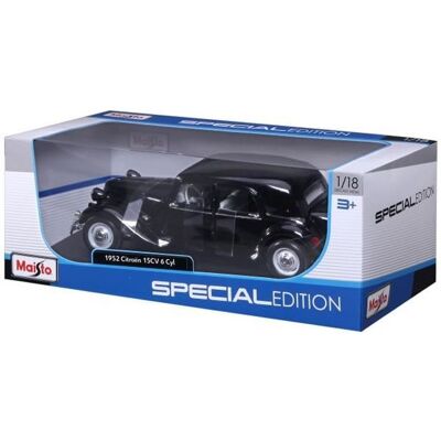 Maisto Citroen 15CV 6 Cylindres 1952 - Modèle réduit en métal 1:18 - Publicité Maisto Citroen 15CV 6 Cylindres 1952 - Modèle réduit en métal 1:18 - Publicité