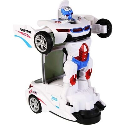 LIAM ACCESS Jouet - Robot Racer - Transformable - Musical - Lumineux - Blanc Blanc - Publicité LIAM ACCESS Jouet - Robot Racer - Transformable - Musical - Lumineux - Blanc Blanc - Publicité