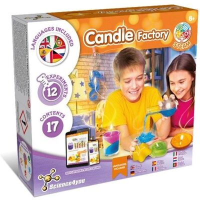 Kit de fabrication de bougies parfumées - SCIENCE4YOU - Hippocampe - Multicolore - 6+ ans - Manuel en ligne 12 expériences - Publicité Kit de fabrication de bougies parfumées - SCIENCE4YOU - Hippocampe - Multicolore - 6+ ans - Manuel en ligne 12 expériences - Publicité