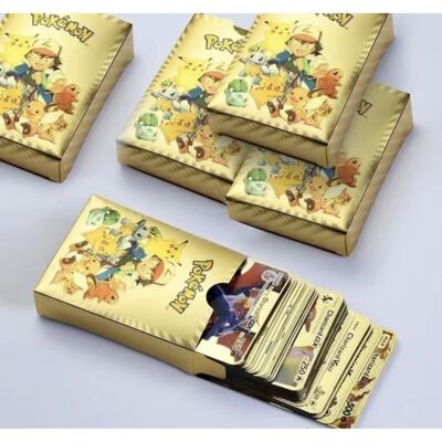54 Cartes Pokemon Charizard Vmax Plaqué Or Charizard Golden Vmax DX Gx Cartes dracaufeu Jaune - Publicité 54 Cartes Pokemon Charizard Vmax Plaqué Or Charizard Golden Vmax DX Gx Cartes dracaufeu Jaune - Publicité