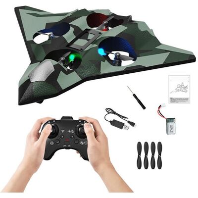 PIMPIMSKY Avion Télécommandé en Mousse 2.4GHz avec LED Acrobatique 360° quadricoptère vol stationnaire 100m de portée pour Adultes Vert - Publicité PIMPIMSKY Avion Télécommandé en Mousse 2.4GHz avec LED Acrobatique 360° quadricoptère vol stationnaire 100m de portée pour Adultes Vert - Publicité