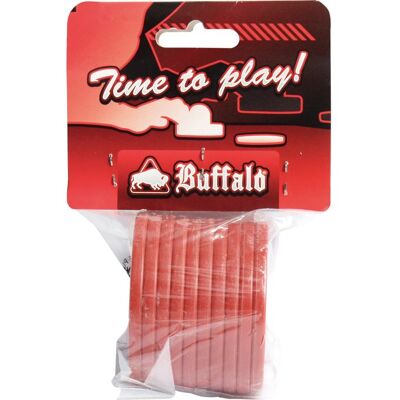 Palet de hockey sur gazon Buffalo 63 mm sac 10 pièces Rouge - Publicité Palet de hockey sur gazon Buffalo 63 mm sac 10 pièces Rouge - Publicité
