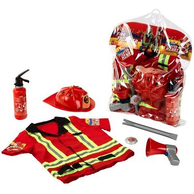 Costume de pompier - KLEIN - 8985 - 6 pièces - Déguisement pompier - Dès 3 ans Rouge - Publicité Costume de pompier - KLEIN - 8985 - 6 pièces - Déguisement pompier - Dès 3 ans Rouge - Publicité
