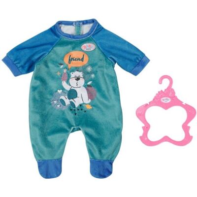 Combinaison - BABY BORN - Bleue - Motif ours - Avec cintre - Pour poupon 43cm Bleu - Publicité Combinaison - BABY BORN - Bleue - Motif ours - Avec cintre - Pour poupon 43cm Bleu - Publicité