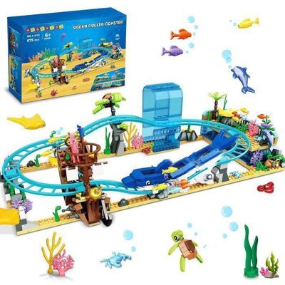 VATOS HOGOKIDS Circuit Voiture Océan 675 Pièces - Jeu de Construction avec Véhicules Piste Flexible Jouet Éducatif Enfant 6+ Ans Cadeau Bleu - Publicité VATOS HOGOKIDS Circuit Voiture Océan 675 Pièces - Jeu de Construction avec Véhicules Piste Flexible Jouet Éducatif Enfant 6+ Ans Cadeau Bleu - Publicité