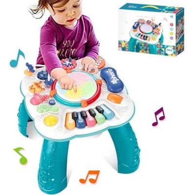 Jouet - KYAMRC - Table Activité Bébé 6 en 1 - Musical - Éducatif - Mixte - Publicité Jouet - KYAMRC - Table Activité Bébé 6 en 1 - Musical - Éducatif - Mixte - Publicité