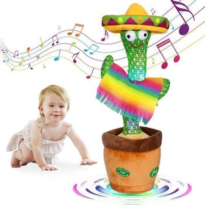 KAKOO Jouet de musique cactus Cactus dansant chanter jouet cactus shake électronique Jouet éducatif pour enfants adultes Style mexicain Vert - Publicité KAKOO Jouet de musique cactus Cactus dansant chanter jouet cactus shake électronique Jouet éducatif pour enfants adultes Style mexicain Vert - Publicité